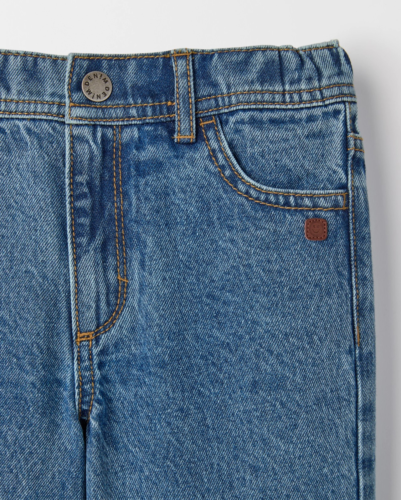 Wide Leg Denim Jeans - Light Wash 2 of 2