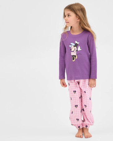 Disney Minnie Mouse Australian Cotton Younger Girls Pyjama Set