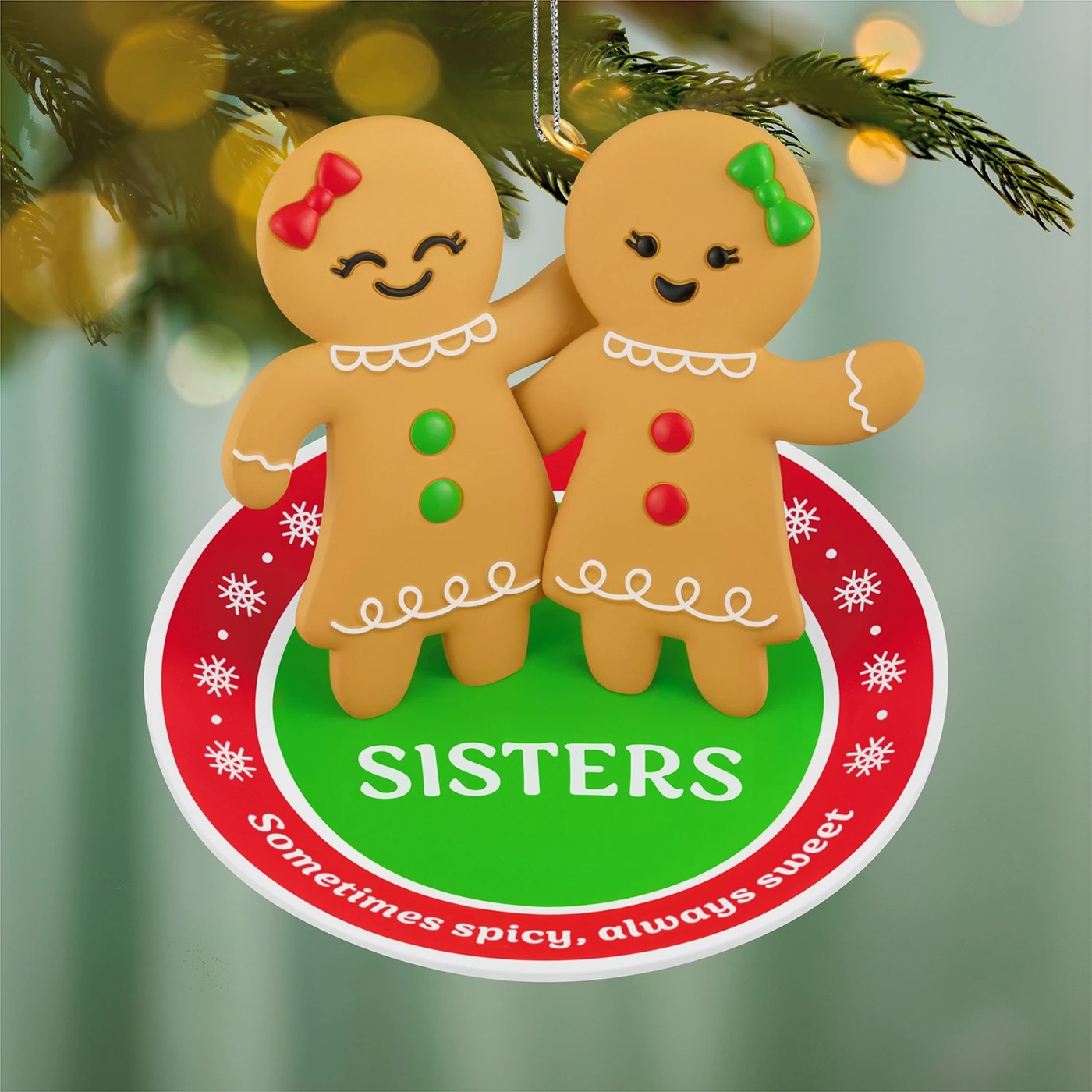 Hallmark Keepsake Sweet And Spicy Sisters Christmas Tree Ornament 2 of 5