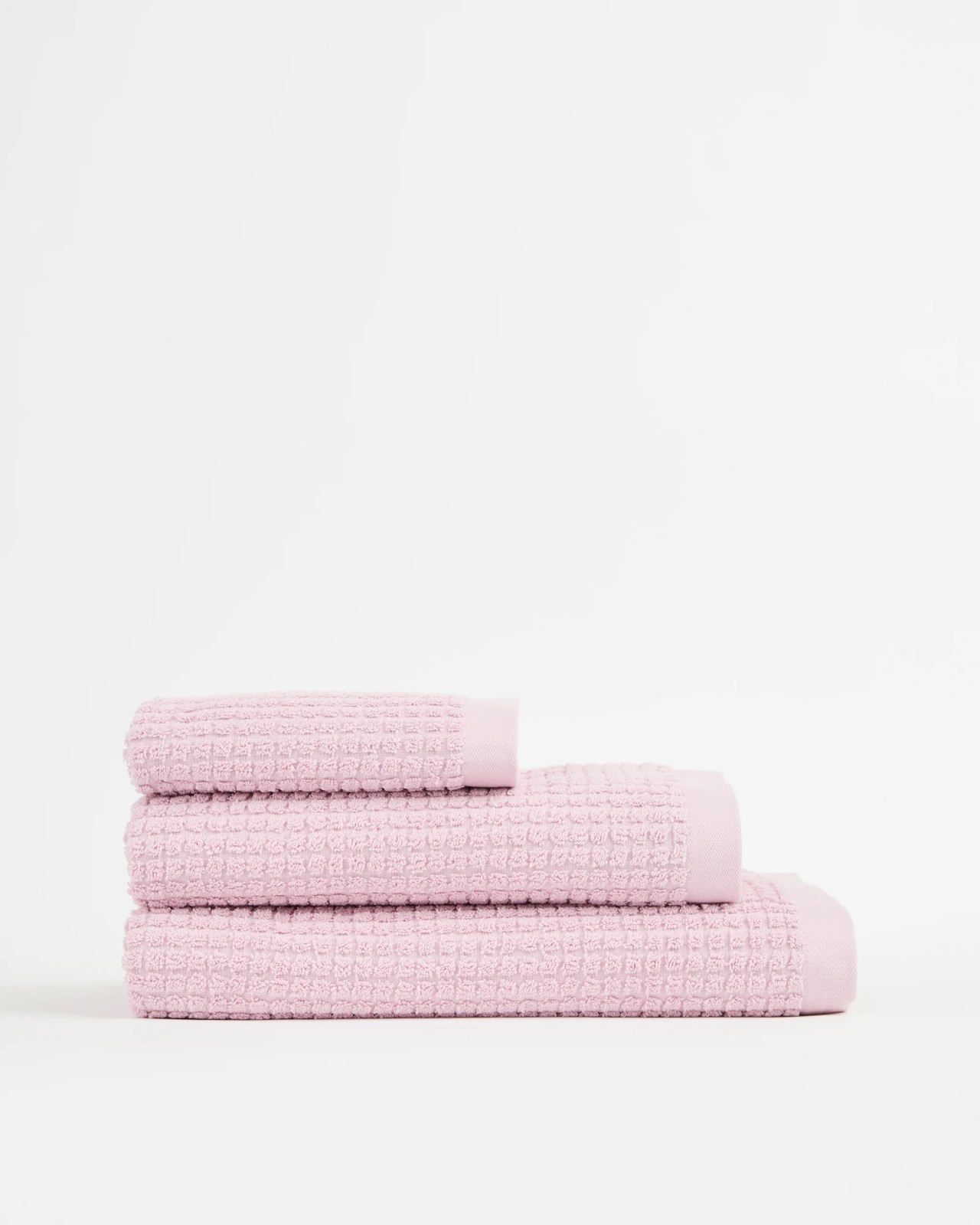 Cassie Textured Australian Cotton Bath Sheet - Orchid 3 of 3