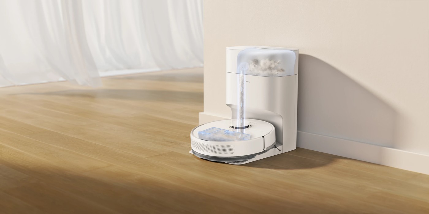 Dreame F10 Plus Robot Vacuum Cleaner with 90 Days Hands-Free Dust Collection - White 2 of 5