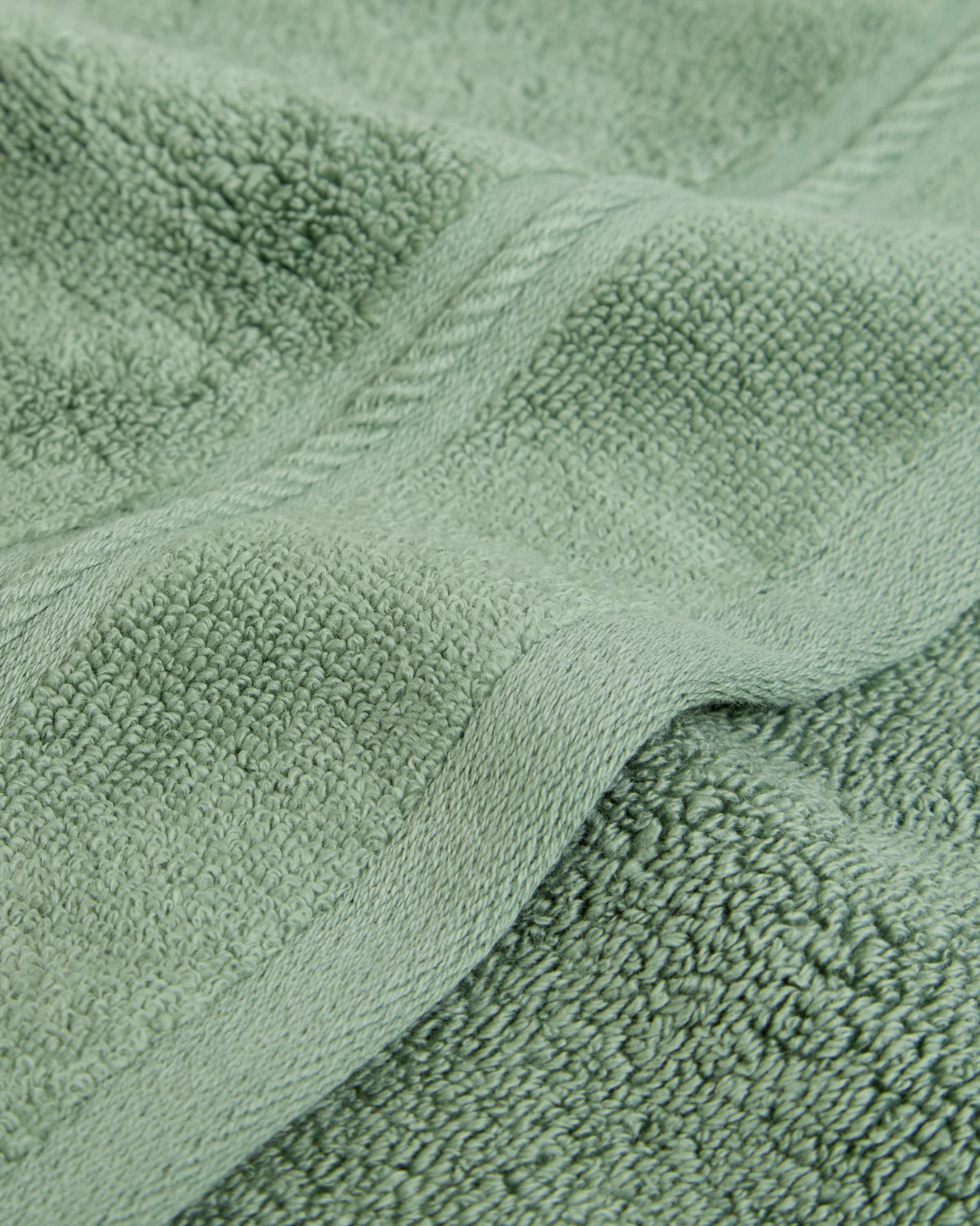 Luxury Egyptian Cotton Pile Face Washer 4 Pack - Sage 2 of 2
