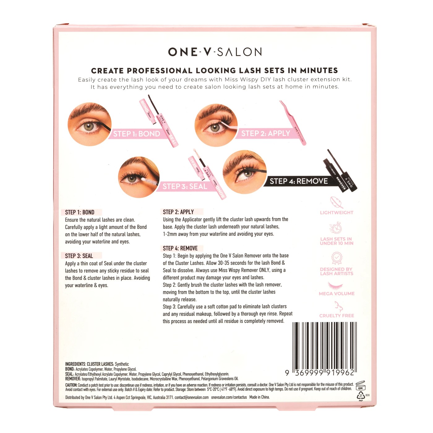 One-V Salon Miss Wispy DIY Lash Extension Kit 2 of 4