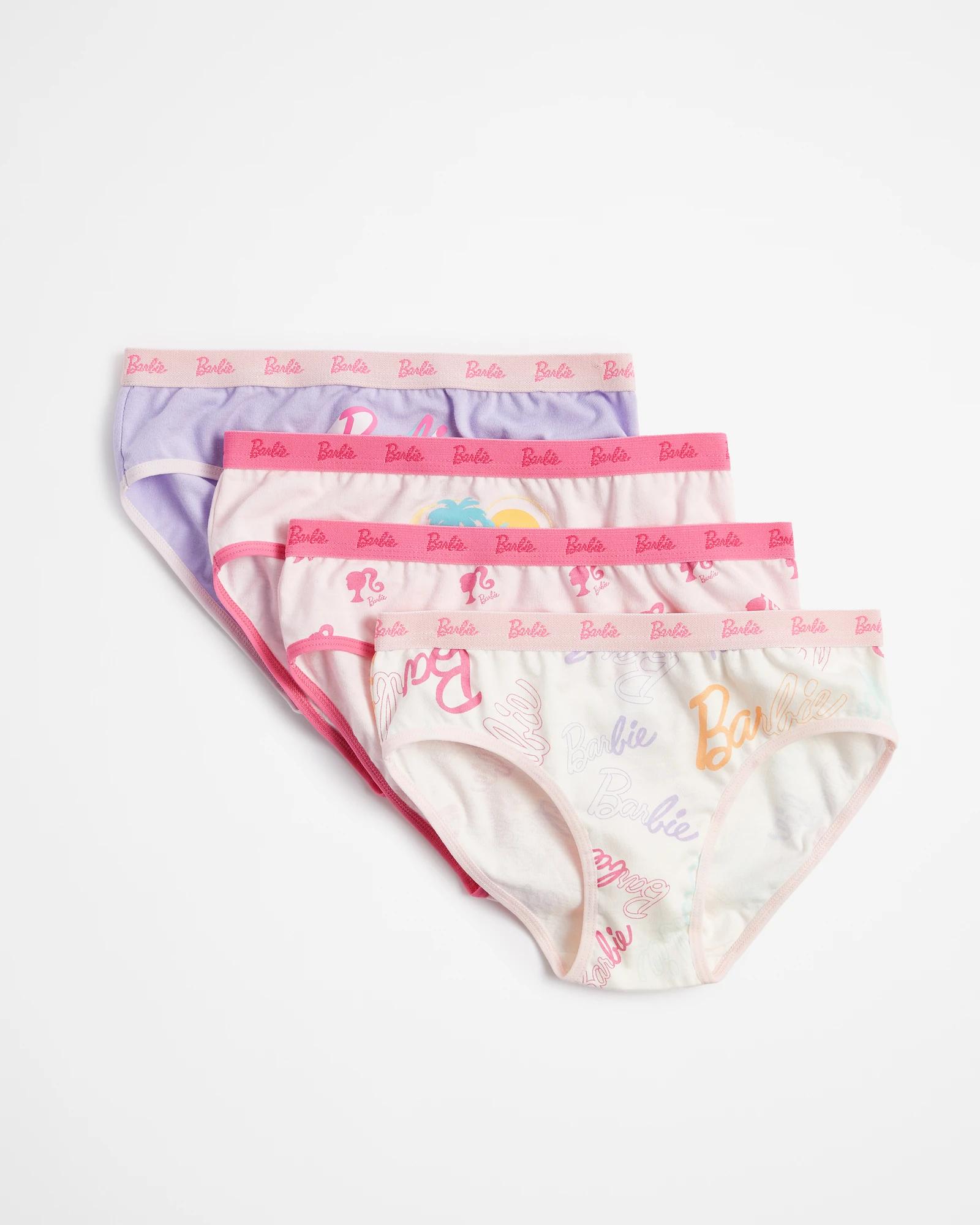 Buy Baby Girls' Barbie Print Boxers with Elasticised Waistband