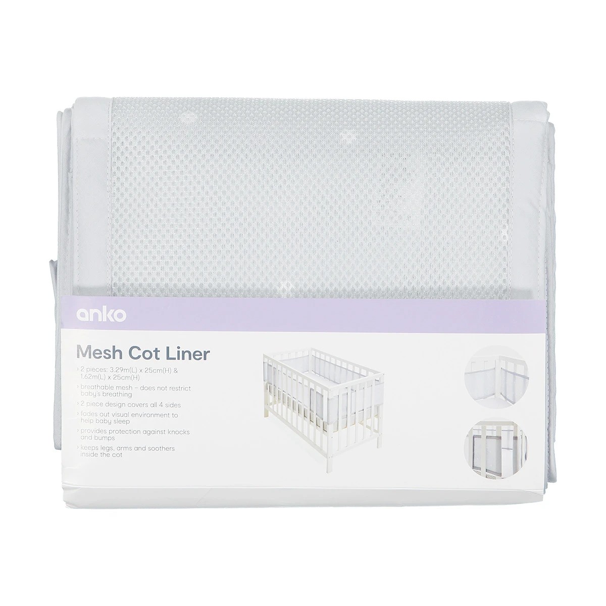 Breathable mesh hotsell cot liner