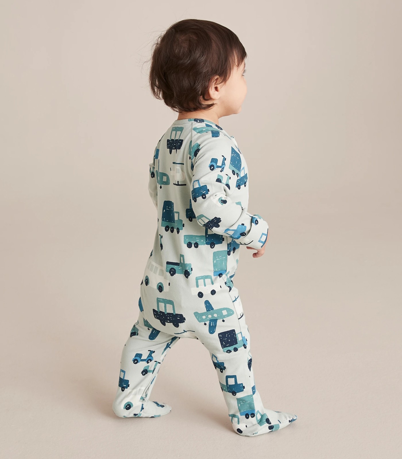 Baby Organic Cotton Print Zip Coverall 4 of 6