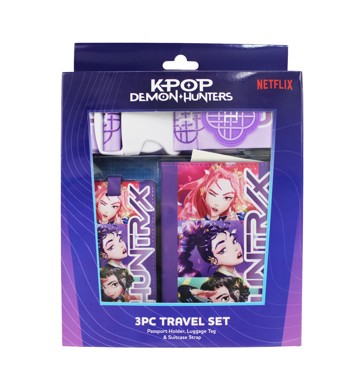 3 Piece KPop Demon Hunters Huntrix Travel Set