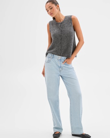 Lily Loves Straight Leg Denim Jeans