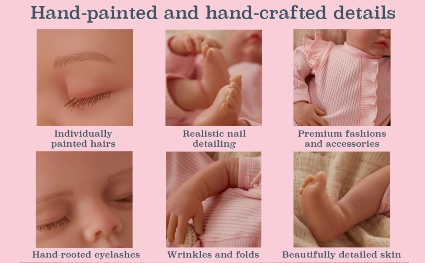 BABY born Real Baby Doll Girl, Closed Eyes - Assorted 4 of 5