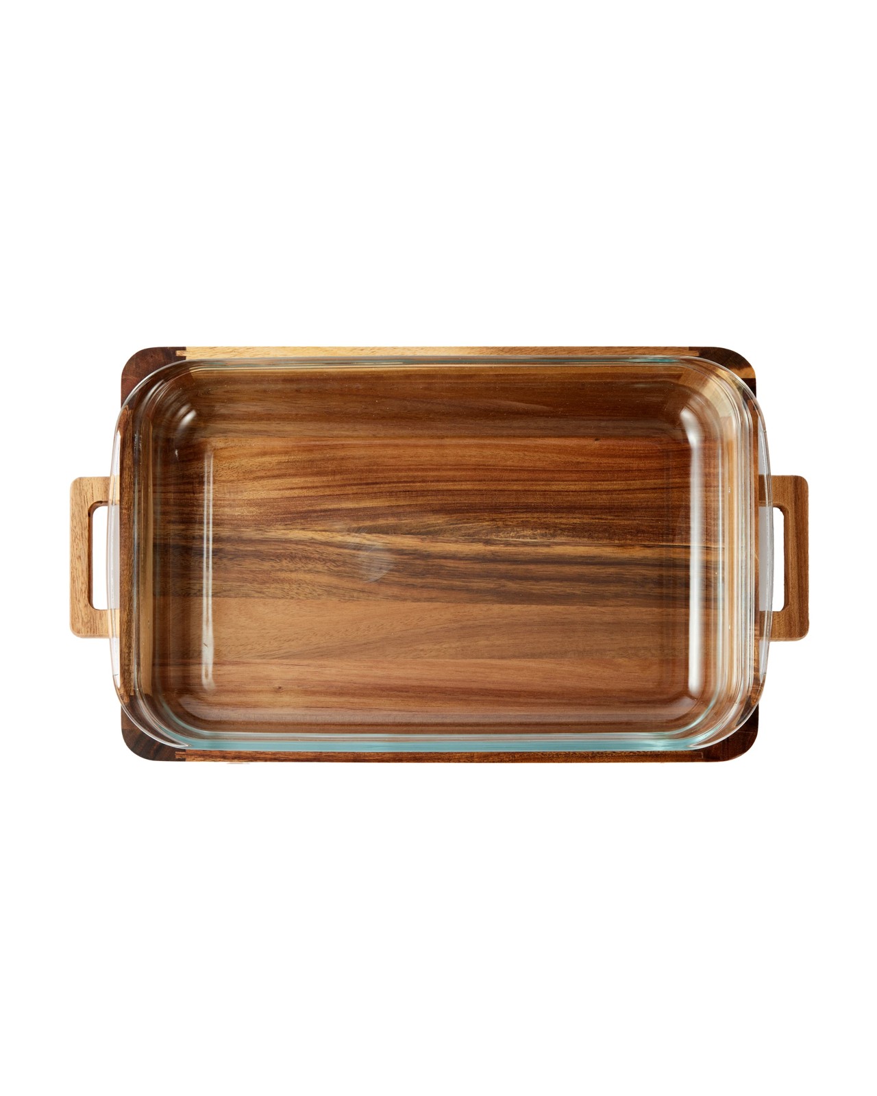Anko 3L Acacia and Glass Baking Dish 3 of 6