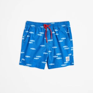 Seersucker Tile Print Swim Boardshorts thumbnail 2