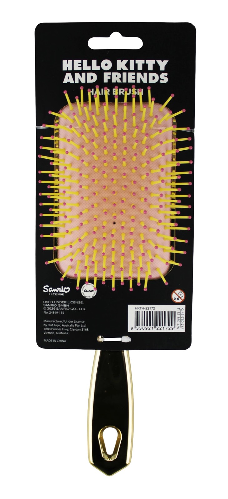 Hello Kitty and Friends Halloween Paddle Hair Brush 2 of 4