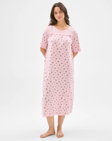 Australian Cotton Short Sleeve Traditional Sleep Nightie