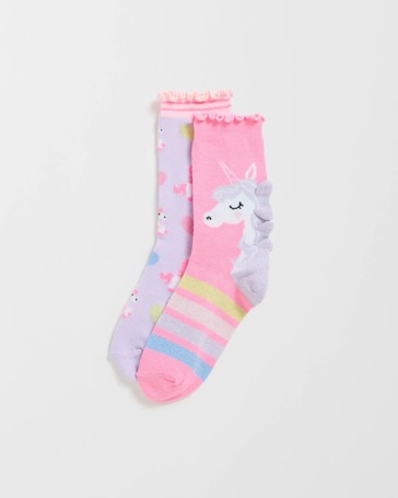 Maxx 2 Pack Kids Casual Crew Socks