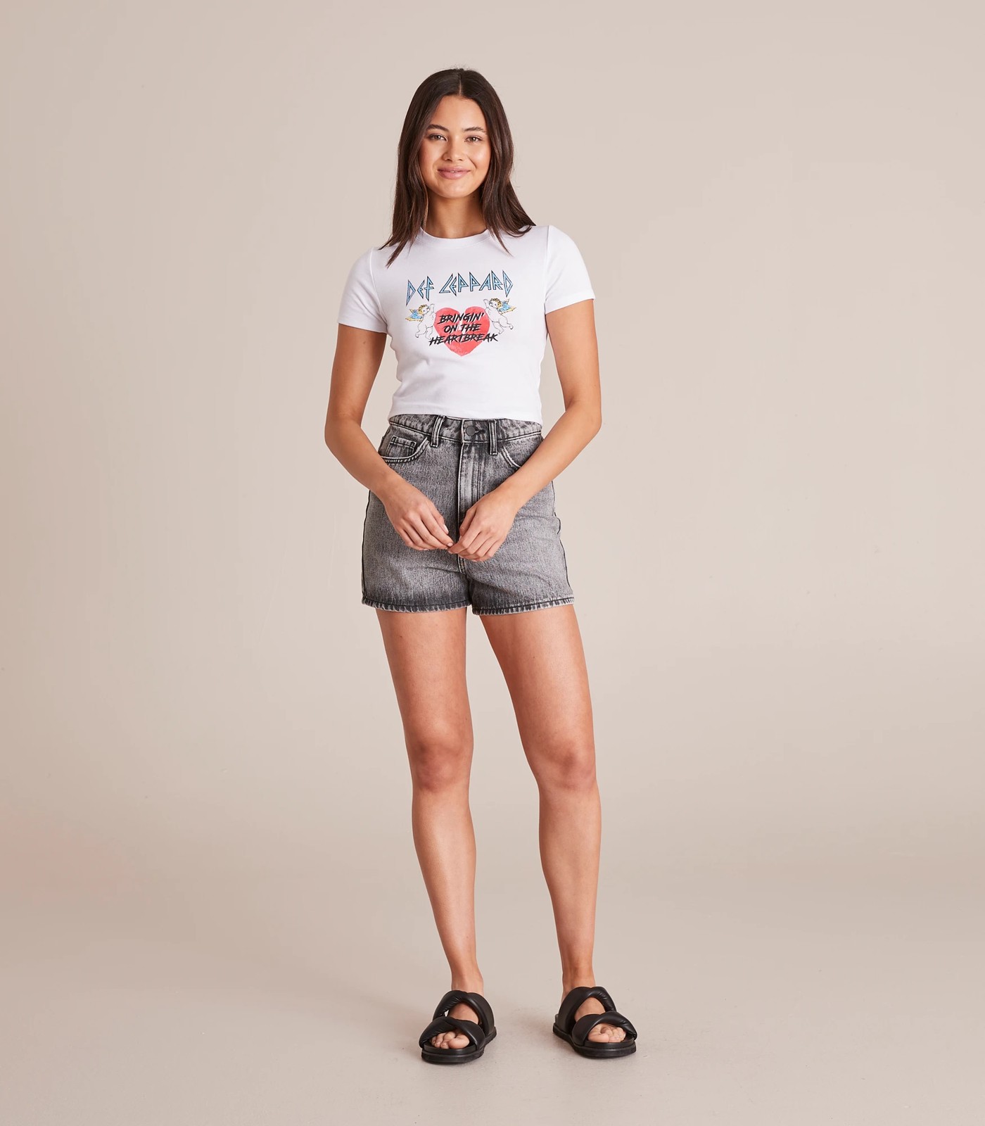 Licensed Def Leppard Baby Crop T-Shirt 3 of 6