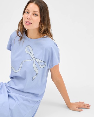 Australian Cotton Womens T-Shirt Nightie