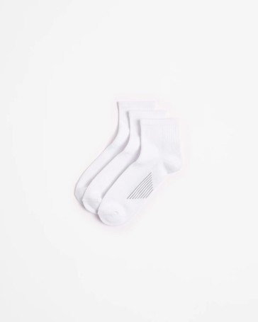 Australian Cotton Blend 3 Pack Quarter Crew Performance Socks - Maxx