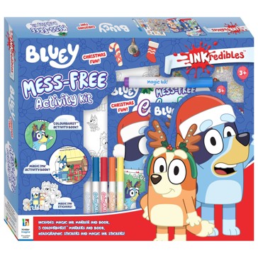 INKredibles Bluey Christmas Fun! Mess Free Activity Kit - Book