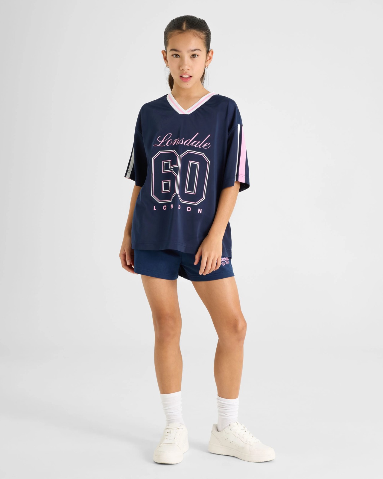 Lonsdale London Oversized Sports Jersey T-Shirt 5 of 5