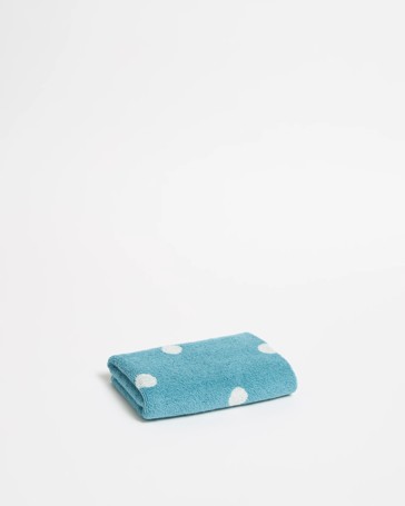 Senna Australian Cotton Polka Dot Hand Towel - Adriatic Blue