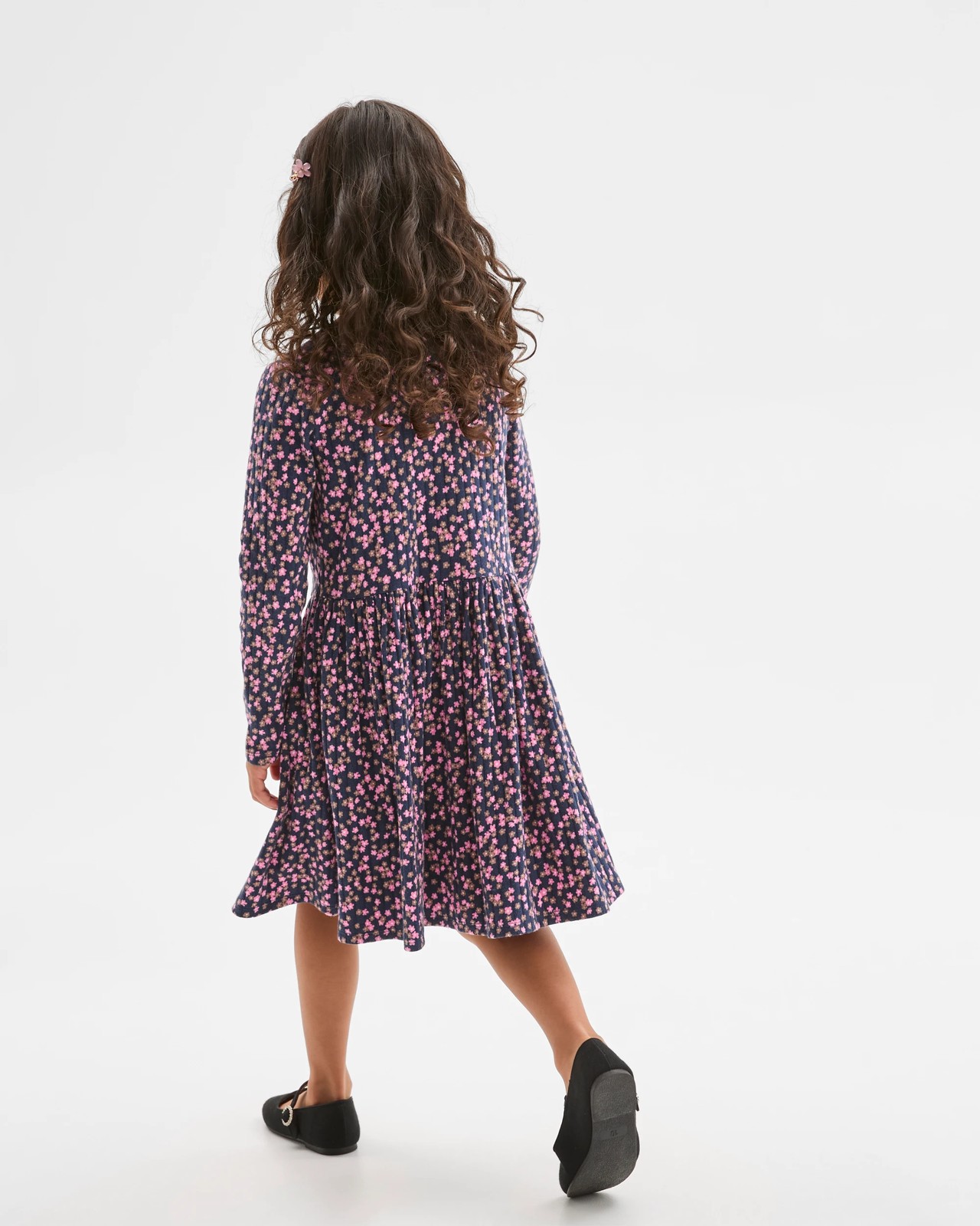 Australian Cotton Blend Long Sleeve Rib Core Dress 5 of 5