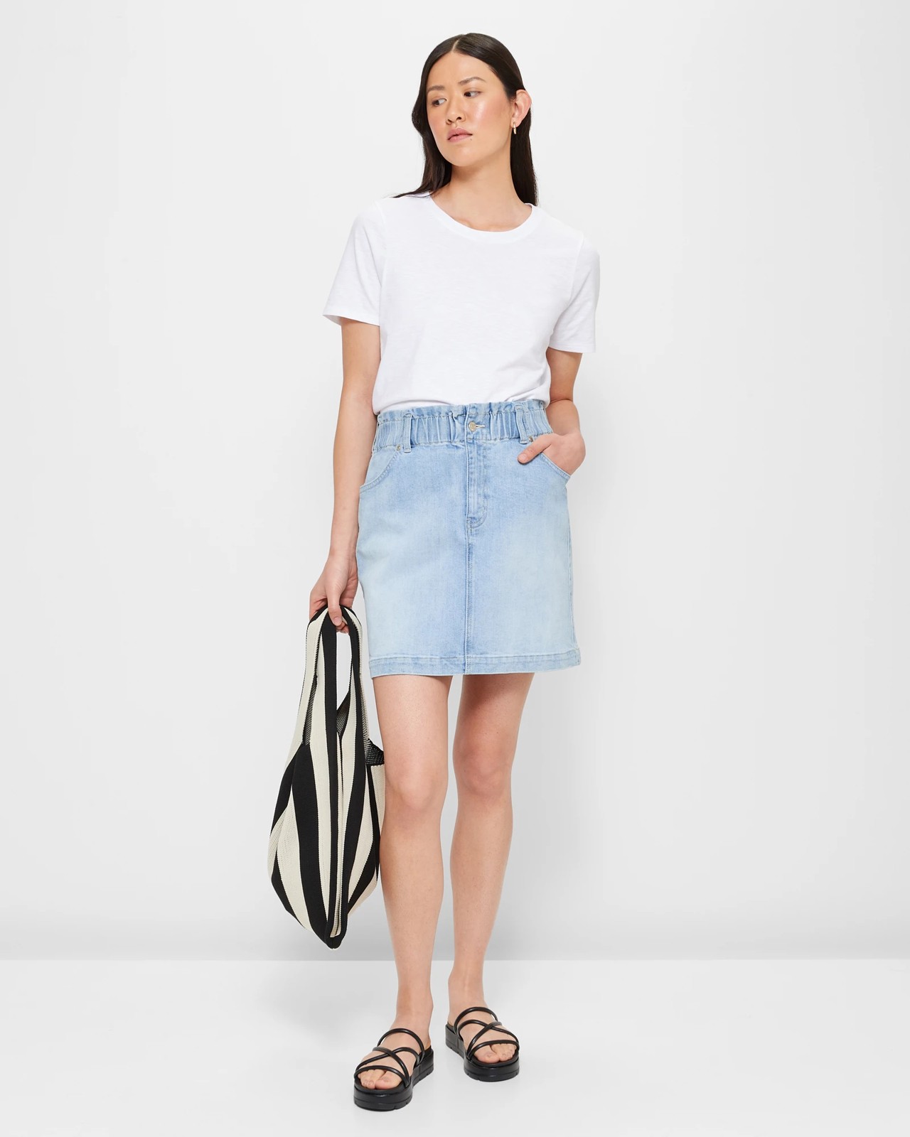 Paperbag Denim Skirt | Target Australia