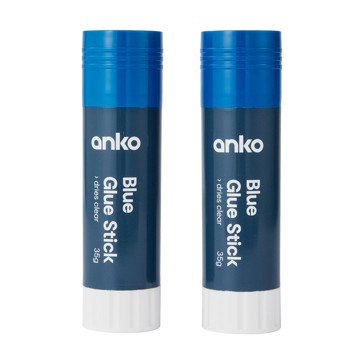 Blue Glue Sticks, 2 Pack - Anko