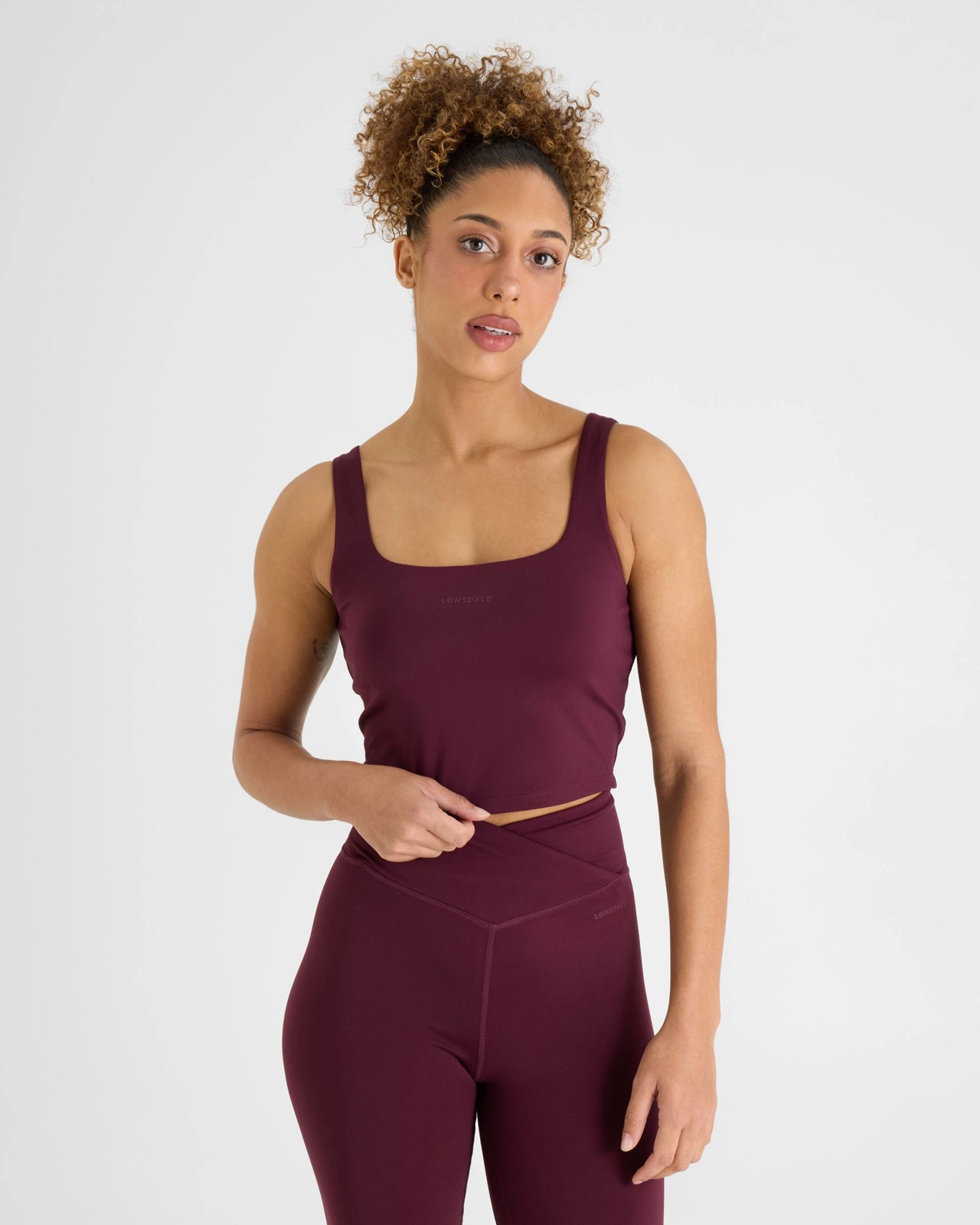Lonsdale London Define Tank Top - Plum 6 of 6