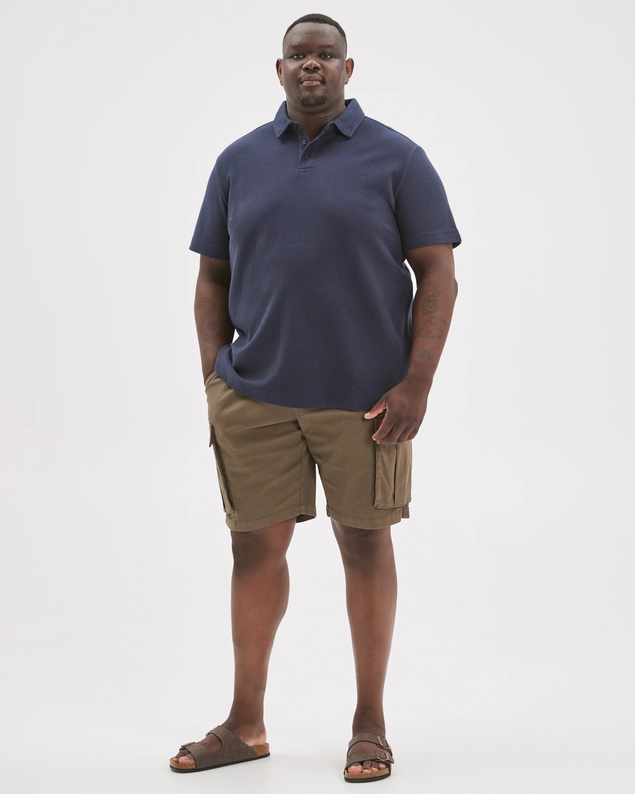 Plus Size Australian Cotton Textured Polo Top 2 of 5