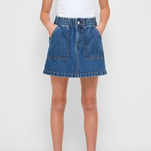Elastic Waist Denim Skirt product image
