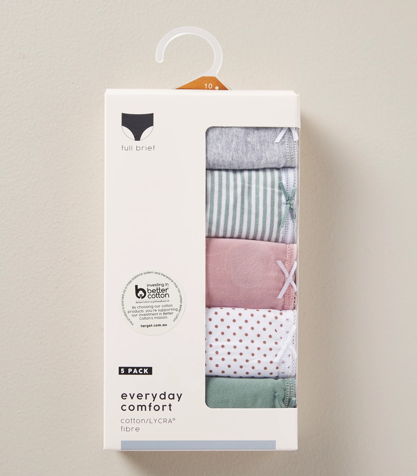 5 Pack Cotton/Elastane Full Briefs; Style: LFB183554 2 of 6