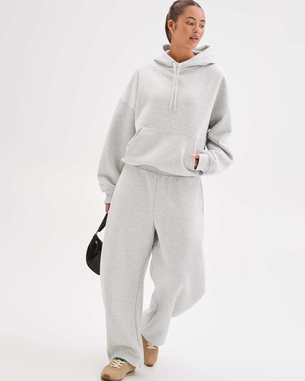 Lily Loves Australian Cotton Blend Hoodie - Silver Marle 2 of 5