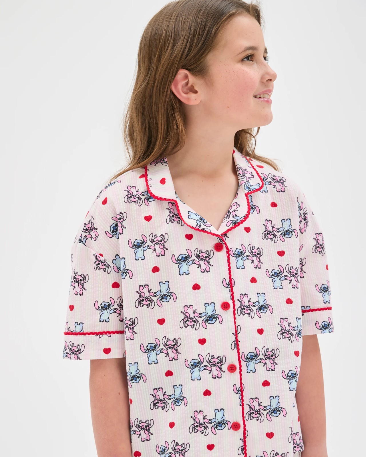 Licensed Disney Lilo & Stitch Older Girls Woven Pyjama Set 3 of 6