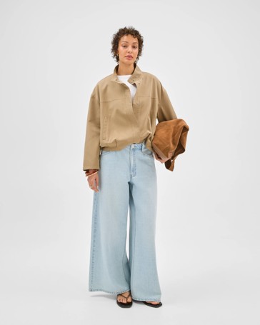 Airloom Slouch Wide Leg Denim Jeans