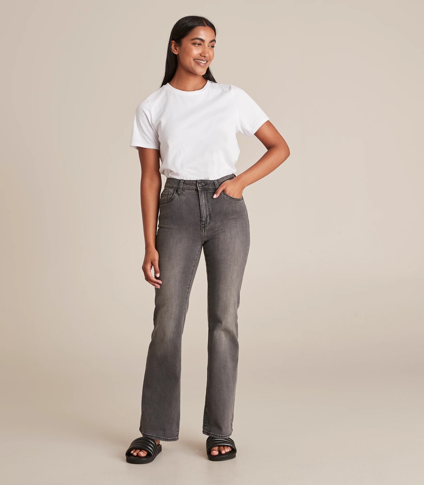 Jasmin High Rise Full Length Bootleg Denim Jeans | Target Australia