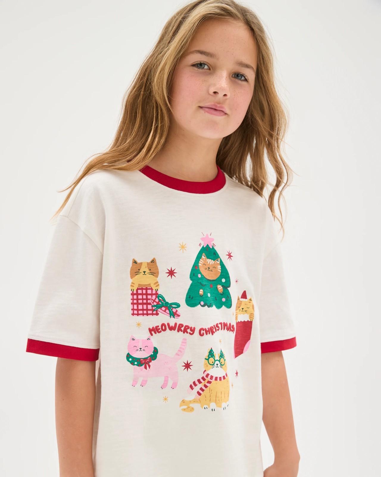 Australian Cotton Christmas Relaxed Ringer T-Shirt 3 of 6