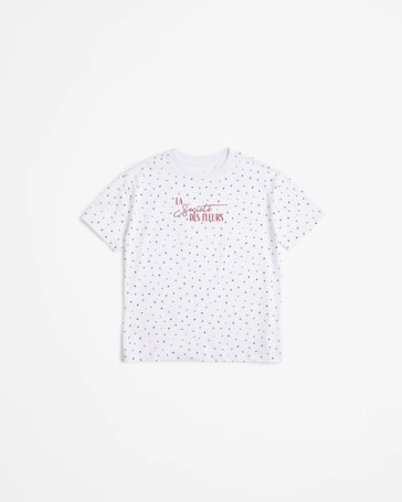 Australian Cotton Longline Print T-shirt