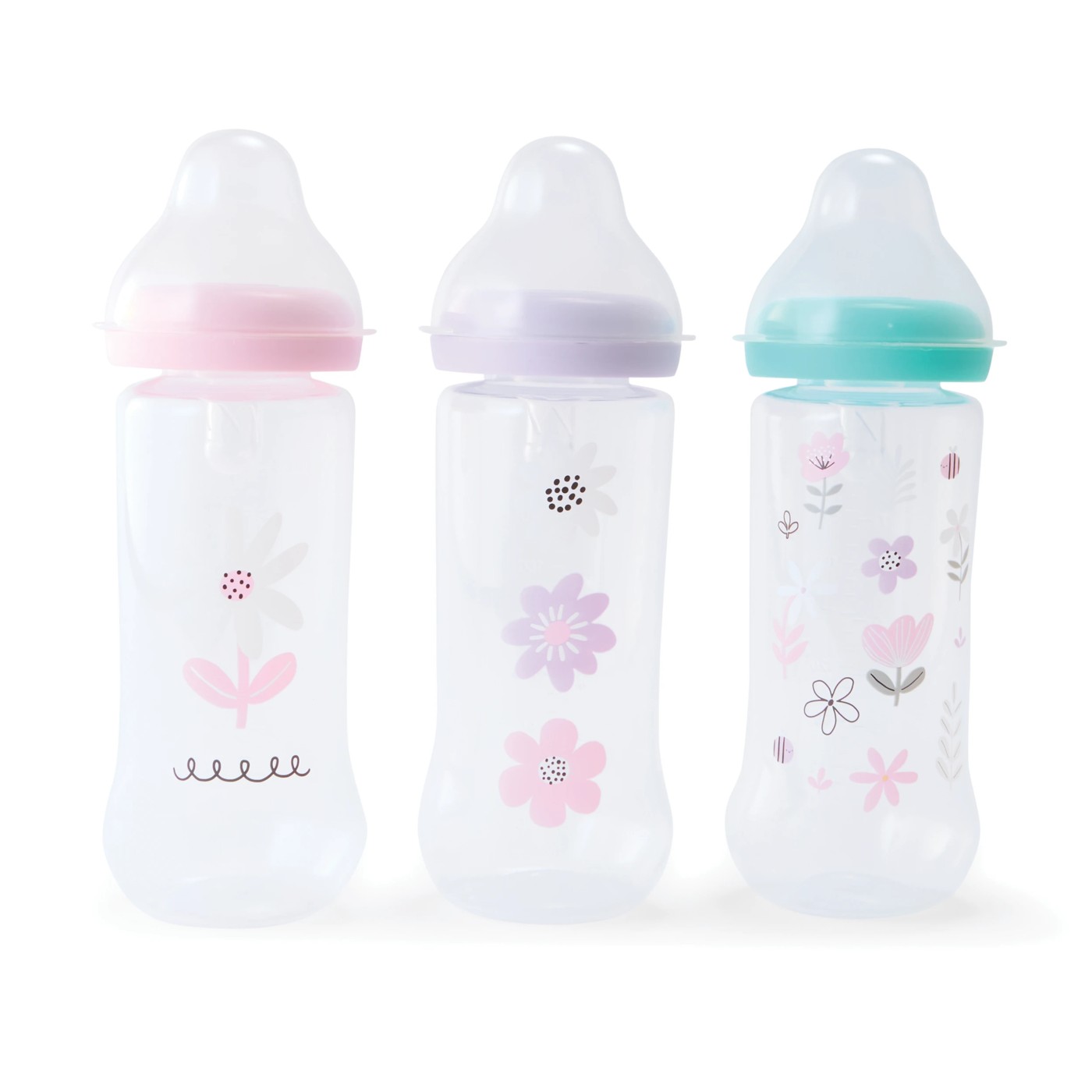 Anko 3 Pack Narrow Neck Bottles - Assorted 3 of 4