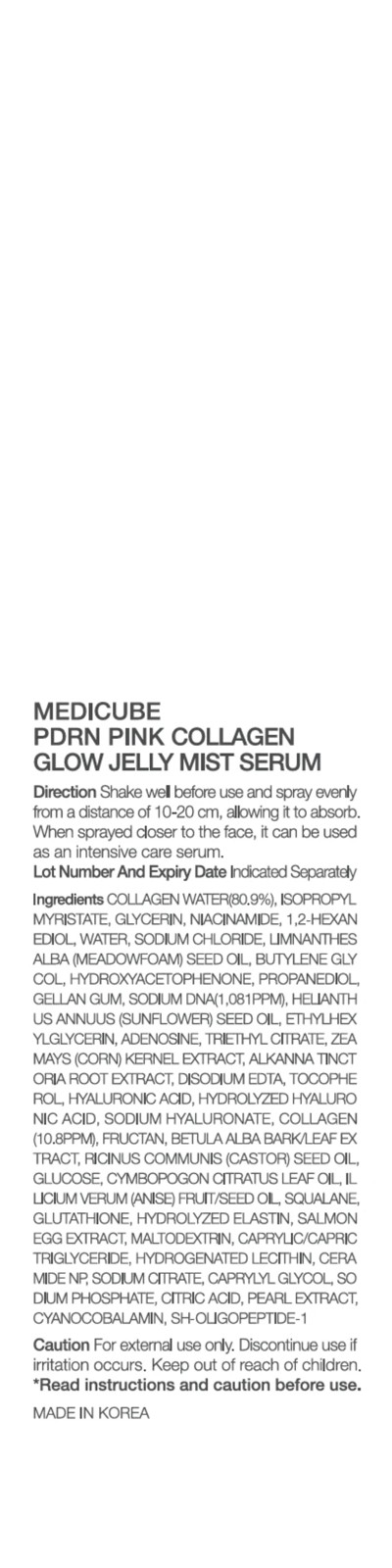 Medicube PDRN Pink Collagen Glow Jelly Mist Serum 100ml 2 of 4