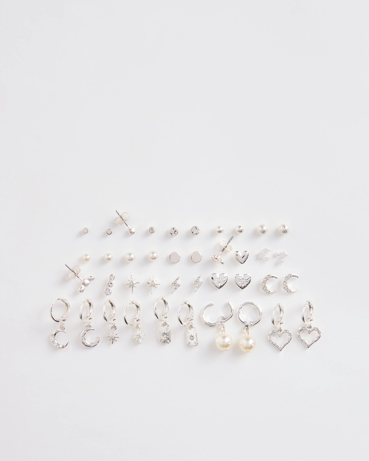 20 Pack Faux Pearl Mini Huggie Earrings 2 of 2