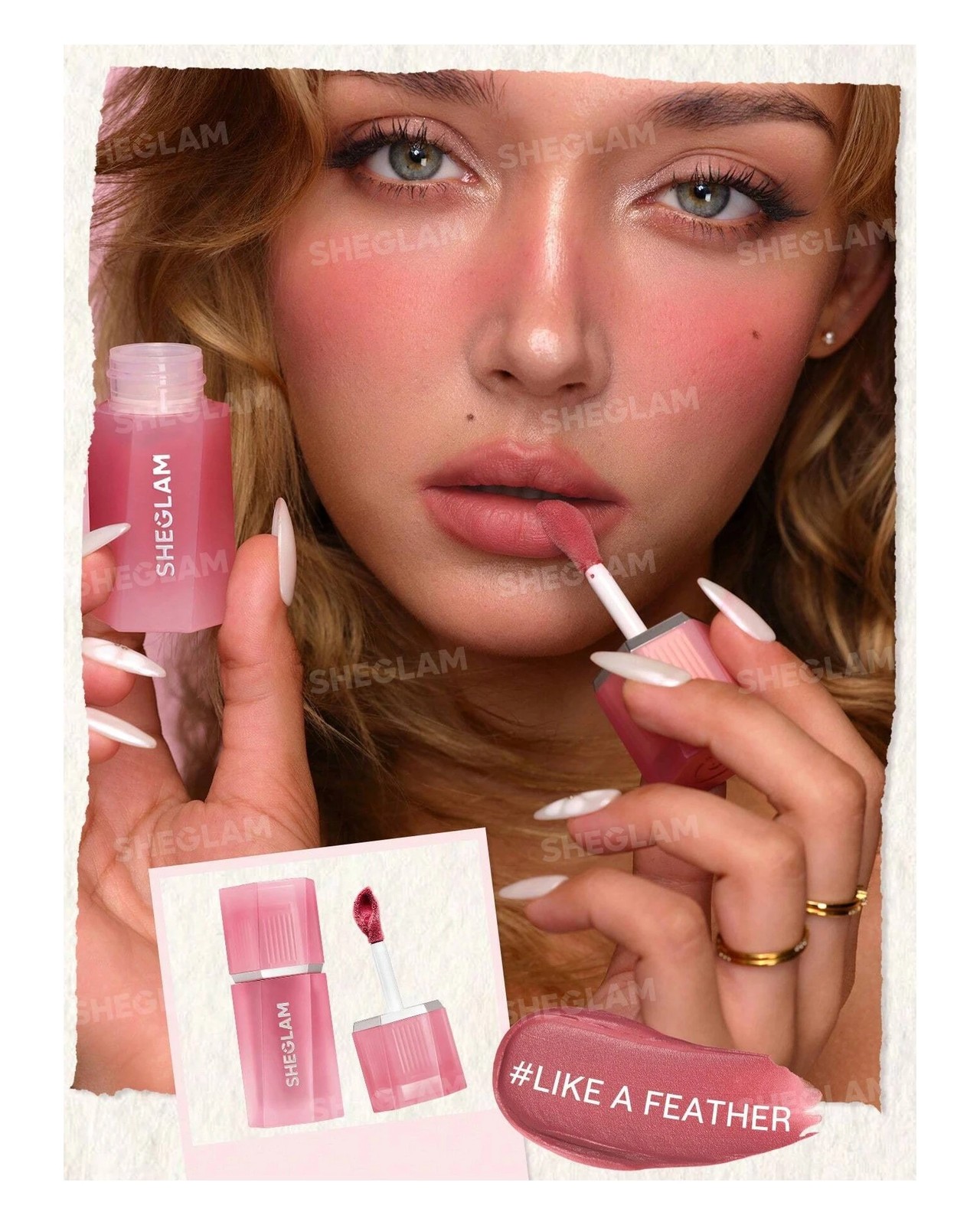 SHEGLAM Air Plush Lip & Cheek Cream - Like A Feather 3 of 6