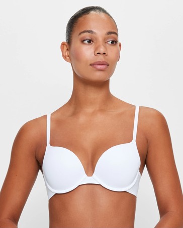 Plunge Wirefree Push Up Bra; Style: TLWFP070 - White