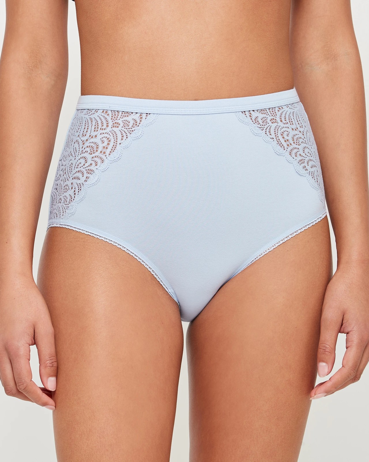 Organic Cotton and Lace Full Briefs