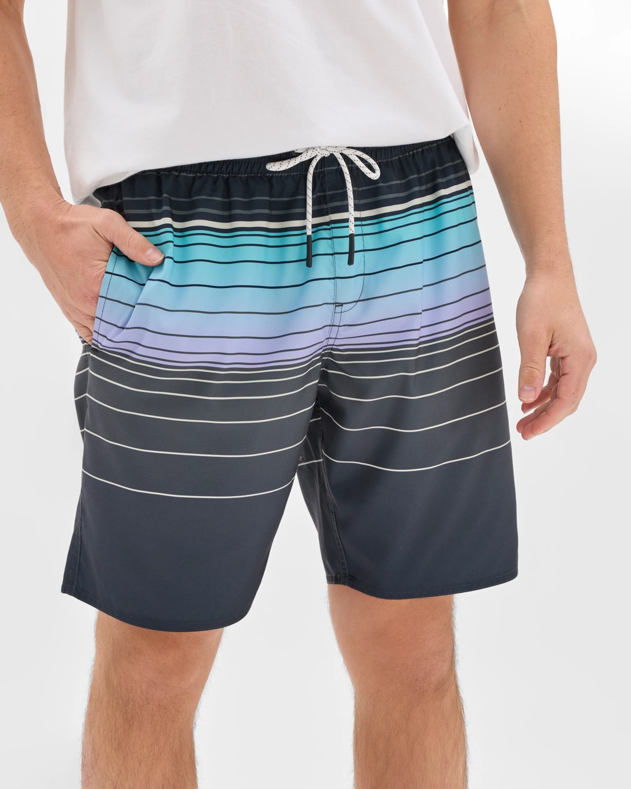 Panelled Swim Boardshorts - Aqua 5 of 5