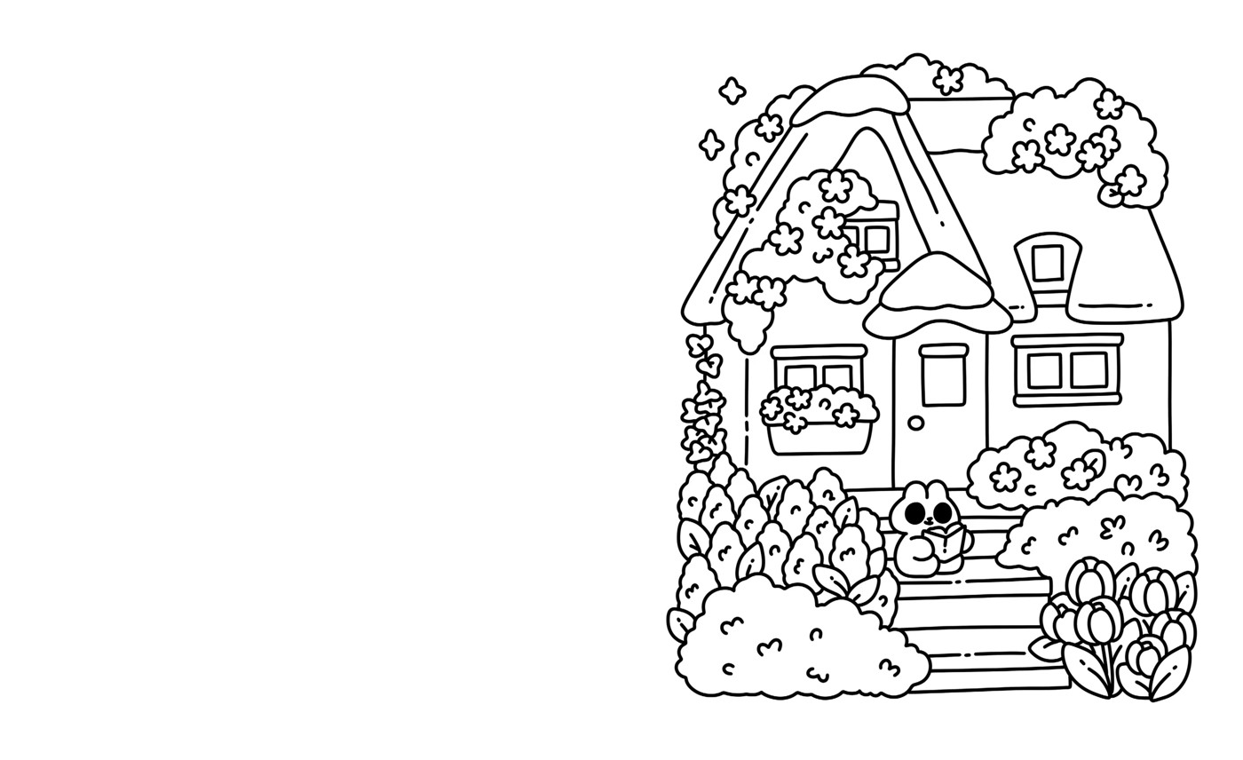 Cute 'n' Cosy Colouring World by Zenny Abanales - Book 2 of 6