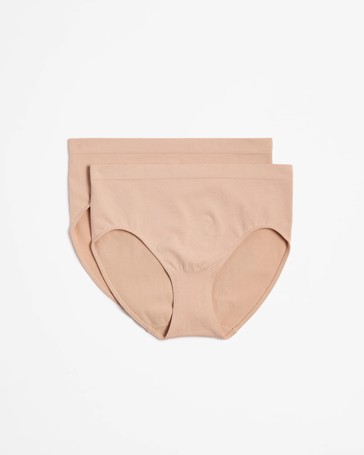 Australian Cotton Blend 2 Pack Seamfree Midi Briefs