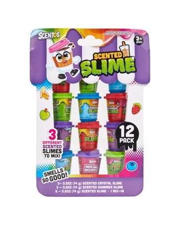 12 Pack Scentos Scented Slime