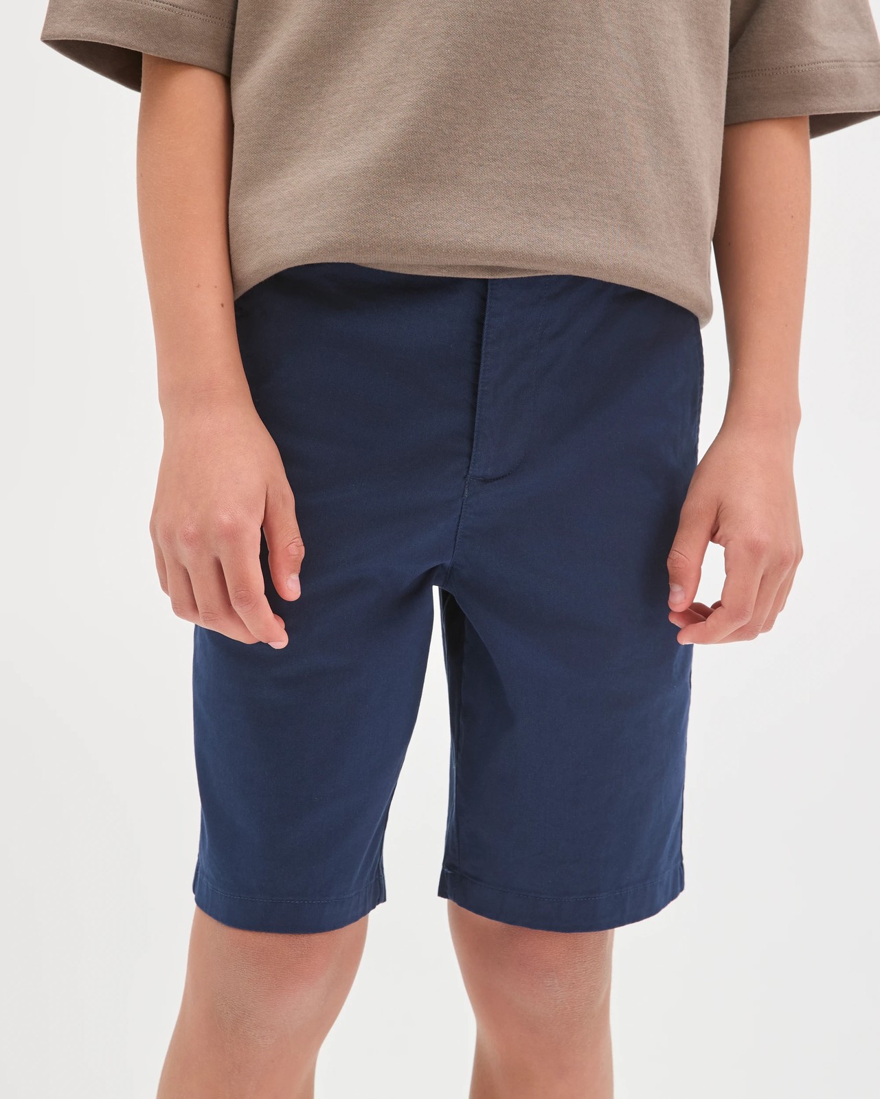 Cotton Chino Shorts - Navy 2 of 6