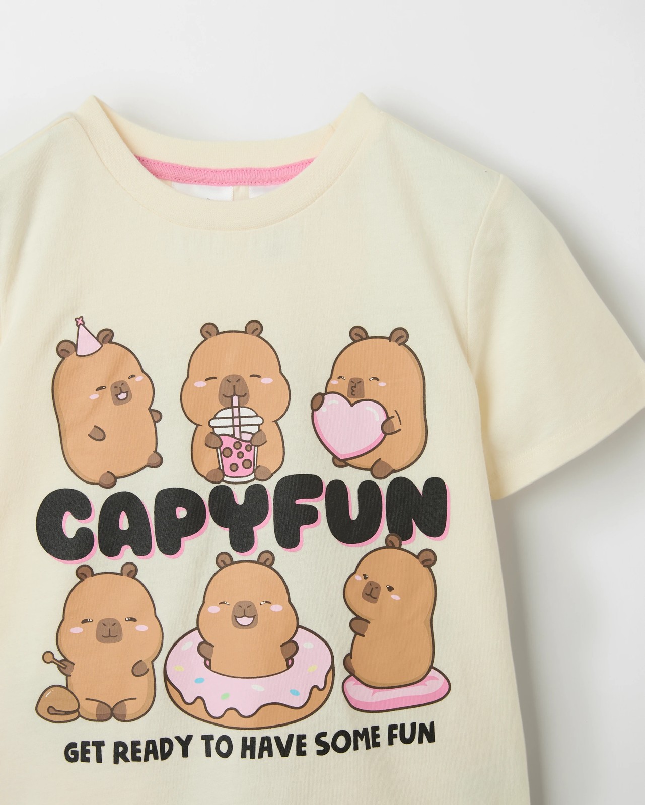 Licensed CapyFun Australian Cotton Younger Girls Jersey Knit Pyjama Set 2 of 4