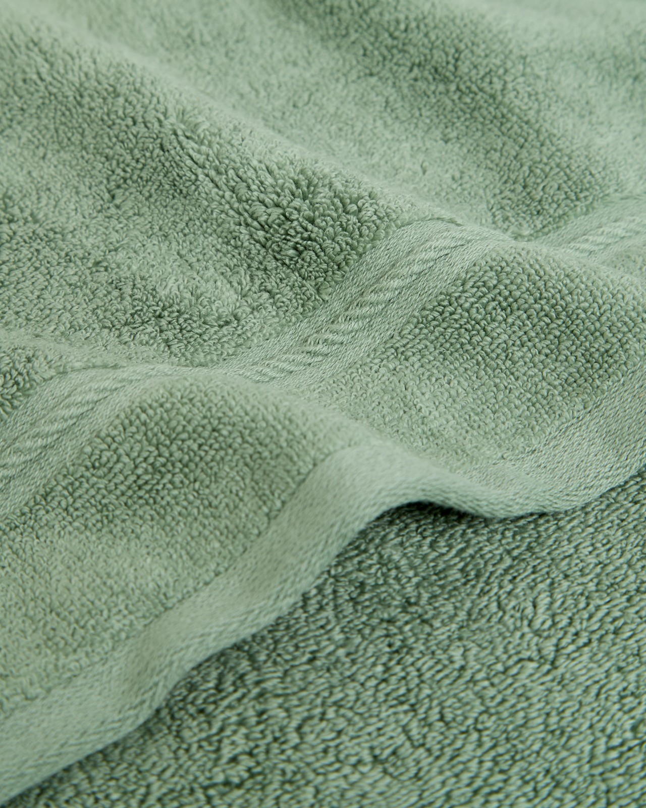 Luxury Egyptian Cotton Pile Hand Towel 2 Pack - Sage 2 of 2